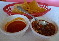  Chips and salsa at Taqueria Mexico in Waltham.
