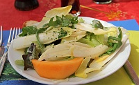  Salade Verte avec du Cantaloup