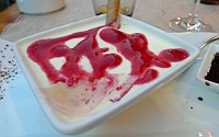  Panna Cotta with Strawberry Puree