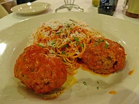  Spaghetti with Filet Mignon Meatballs at Trattoria Parmegiano, Venetian