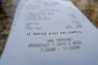  L'addition at Mon Ami Gabi, Paris