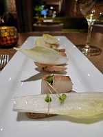  Day Boat Scallops with Warm Fingerling Potato Salad at The Kitchen, Avia Napa Hotel
