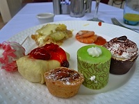  Cheese Blintz with Fruit Compote, Pecan Tart, Mini Tiramisu, Bread Pudding, and Assorted Desserts - Hyatt Regency - San Francisco, CA