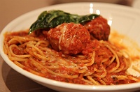  Spaghetti Marinara with Meatballs - Room Service, Wynn