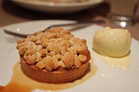  Warm Apple Tart with French Vanilla Bean Ice Cream - Room Service, Wynn