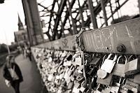  Hohenzollernbrücke (Hohenzollern Bridge), Cologne - Couples have decorated this bridge, reconstructed in 1948 after demolishment in World War II, with thousands of padlocks representing eternal love and devotion.
