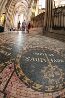  Floor, Cologne Cathedral - A 9th Century church mosaic adorns the floor of the oldest part of the Cathedral, which began construction in 1280.