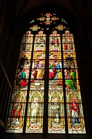  Stained Glass, Cologne Cathedral - The Cathedral contains a magnificent mixture of Medieval and Renaissance era stained glass, all of which was temporarily removed during World War II in anticipation of Allied bombing runs which would almost certainly have otherwise shattered it.