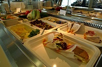  Lunch buffet at Lufthansa Business Lounge
