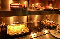  English breakfast buffet at T1 Star Alliance Lounge, Heathrow