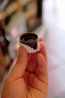  Ginjinha in an edible chocolate shot glass in Sintra