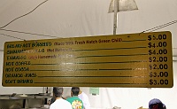  Food Stall Menu, Albuquerque International Balloon Fiesta