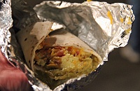  Breakfast Burrito with bacon, egg, cheese, and green chili - Albuquerque International Balloon Fiesta