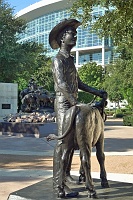 Western art sculpture garden in Carruth Plaza, Reliant Park