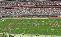  The Aggie Band of Texas A&M performs at halftime