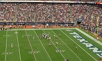  Schaub hands off to Foster in red zone, First Half