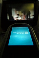  On-demand TV remote, Continental 757-200 BusinessFirst seat