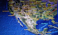  Over southern New Mexico