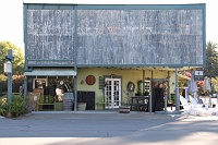  Real Life: The same Los Olivos building today.  Though the exterior lettering and paint may have disappeared, many of the same decorations are still present.