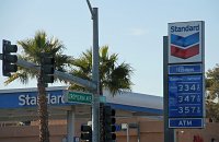  Signage at Standard gas station.  The oil giant 