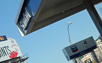  Awning at Standard gas station.  The oil giant 