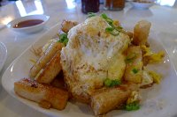  Pan Fried Rice Cake with Soy Sauce and Egg at Wendy's Noodle Cafe