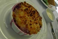  Peach Cobbler with Homemade Vanilla Ice Cream from Room Service at the Palazzo