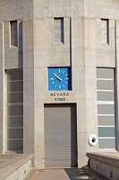  Clock displaying Nevada time at Hoover Dam