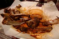  Ribs with beans and coleslaw at Charles Vergos' Rendezvous (After)