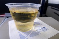  White wine onboard UA BFL-IAH