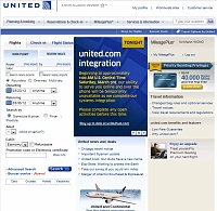  United.com - 2 hrs prior to shutdown and replacement by new website based on Continental.com architecture.