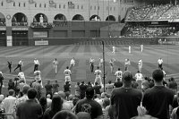  Astros new owner Jim Crane and other Astros officials throw more first pitches