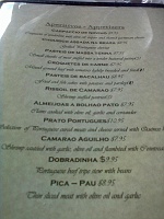  Appetizers Menu