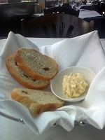  Raisin bread with herbed butter