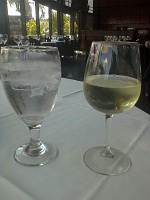  Vinho Verde (2010 vintage) with ice water