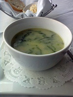  Caldo Verde (pureed kale and Portuguese chorizo)