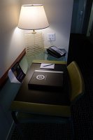  Desk, room at Hotel Derek