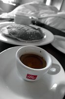  Room service at Hotel Derek: espresso