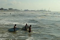  Surfers, Pleasure Pier in the background