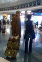  Political power couple James Carville and Mary Matalin, after arrival at IAH on UA 1407 MSY-IAH