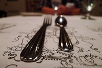  Place setting, K-Paul's Louisiana Kitchen
