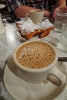 Café au lait and beignets, Café du Monde