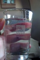  Ice water in legacy CO glassware, onboard UA 1407 MSY-IAH