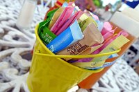  Various sugar packets at Guadalupe Cafe - Santa Fe, NM