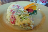  Breakfast at Las Palomitas - Santa Fe, NM: Omelette with ham, tomato, green chile, and cheese