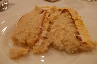  Wedding cake with tropical fruit icing