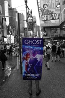  Walking ad in Times Square