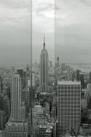  Empire State Building, break in the glass panes