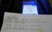  Reservation print-out and weather report