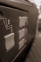  Seat controls, 767-200 BusinessFirst cabin